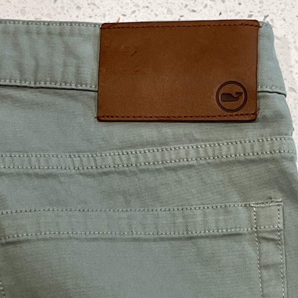 Vineyard Vines Mens 5 pocket pants 33x30 Green Stretch Casual Jeans - Picture 8 of 8